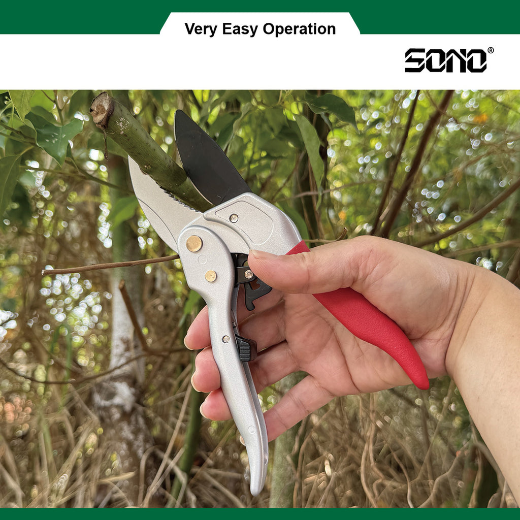 SONO G703 專業級高碳鋼棘輪修枝剪