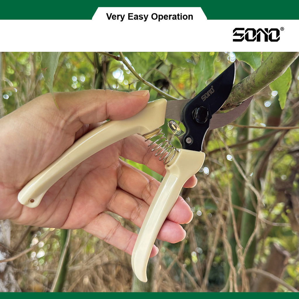 SONO J301 專業級高碳鋼園藝剪｜鐵氟龍防鏽塗層