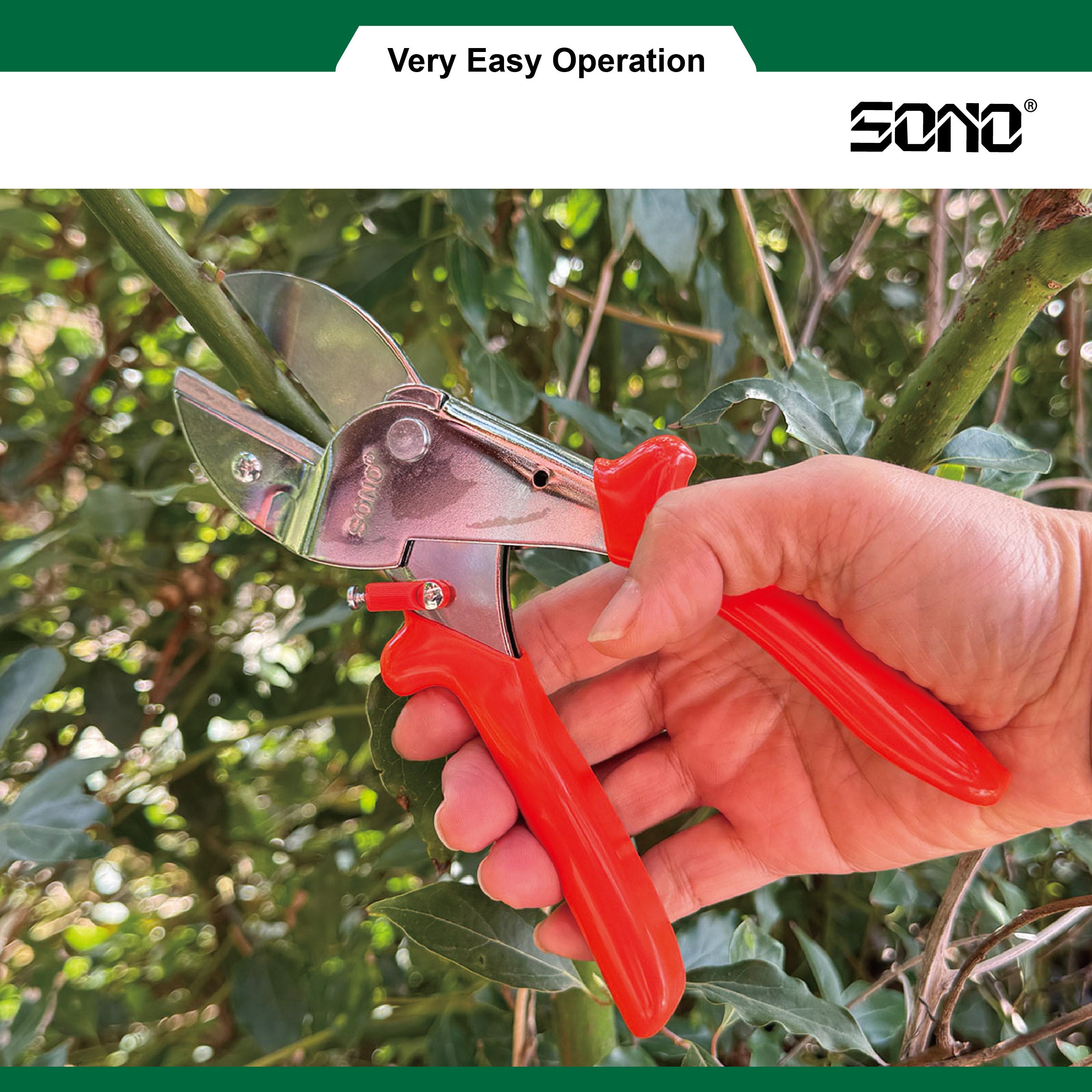 SONO J332 專業省力修枝剪，打造完美花園的必備神器！